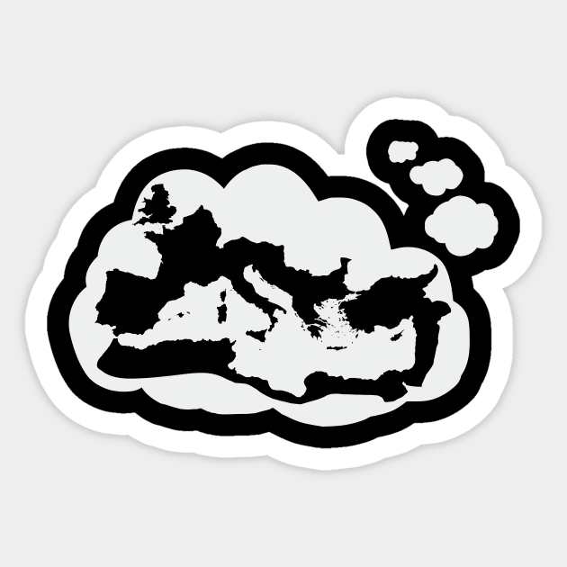 Thinking About the Roman Empire Basic Thought Cloud How Often do You Think About the Roman Empire Sticker by pelagio